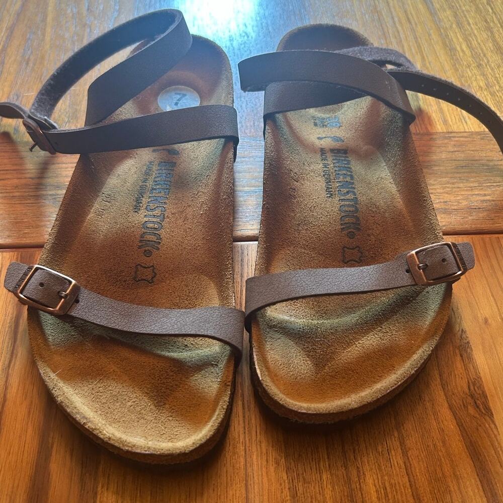 Birkenstock Daloa Mocca Strappy Ankle Wrap Sandals Womens Size 7
